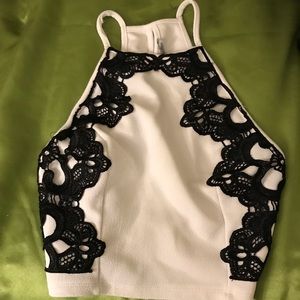 Lace crop top